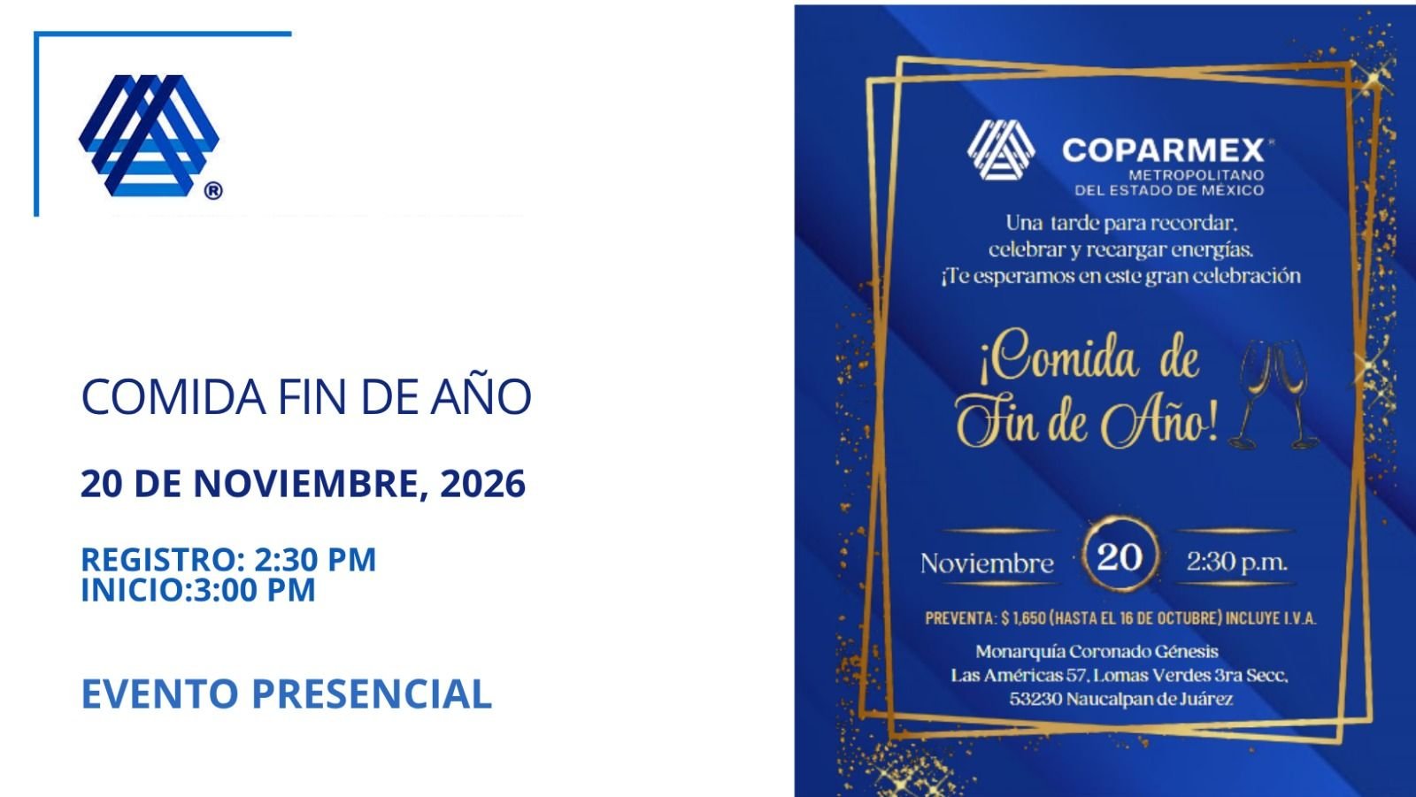Comida Fin de Año 2026
